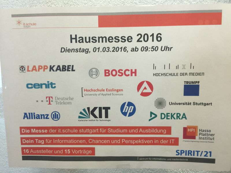 Infoplakat Hausmesse