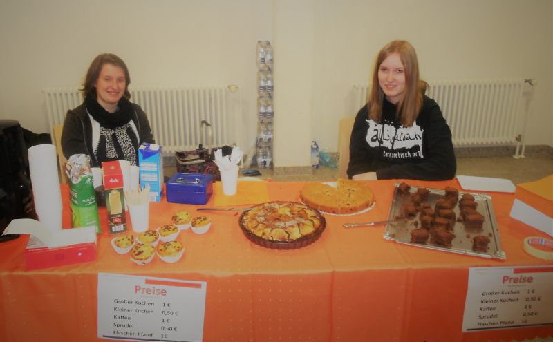 Kuchenbuffet der Abiturienten